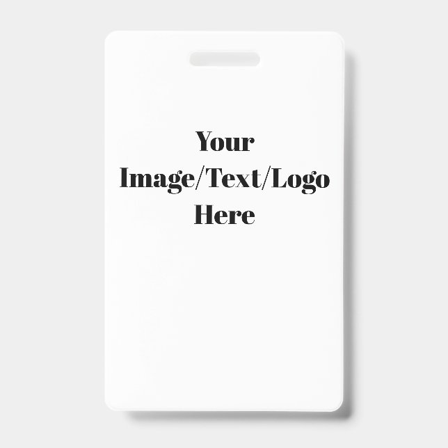 Personalise or Customise ID Badge (Front)
