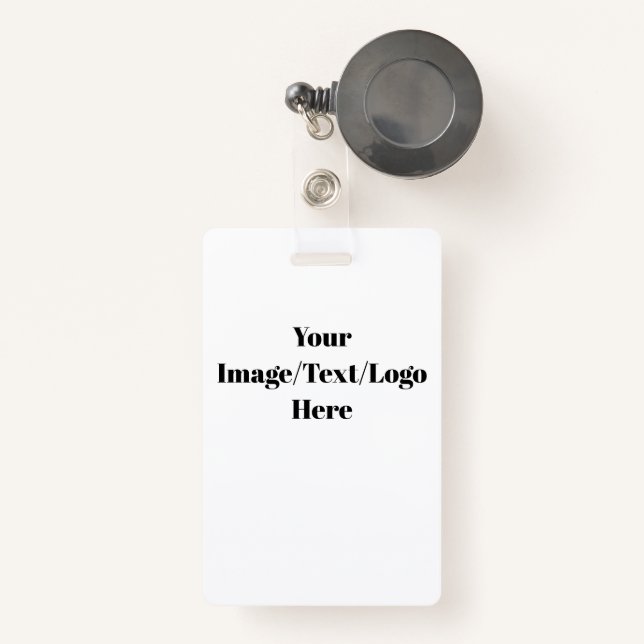 Personalise or Customise ID Badge (Front with Retractable)