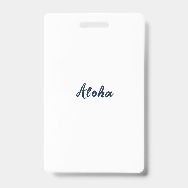 Personalise or Customise ID Badge (Front)