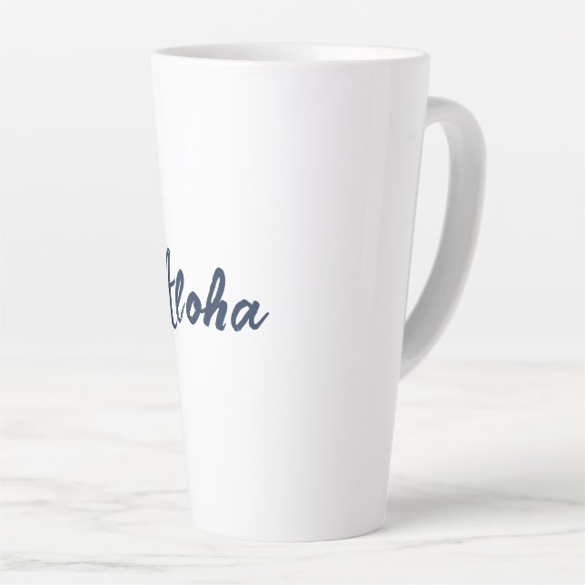 Personalise or Customise Latte Mug (Right Angle)