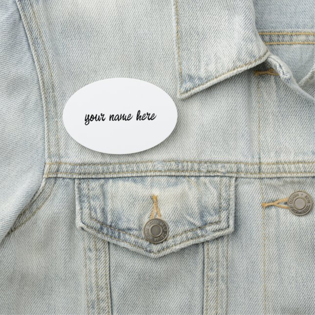 Personalise or Customise  Name Tag (In Situ)