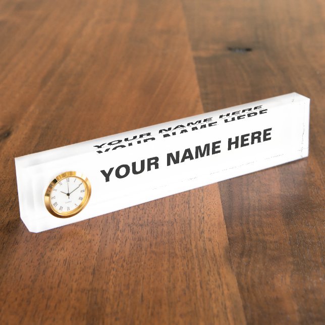 Personalise or Customise  Nameplate (Side)