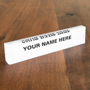 Personalise or Customise Nameplate