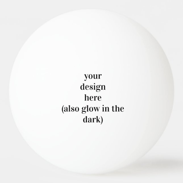 Personalise or Customise  Ping Pong Ball (Front)