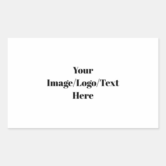 Personalise or Customise Rectangular Sticker (Front)