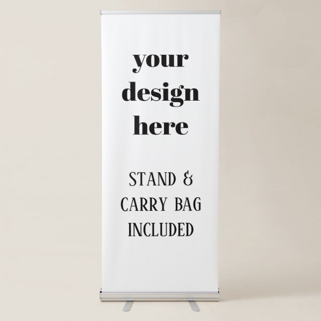 Personalise or Customise  Retractable Banner (Front)