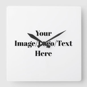 Personalise or Customise Square Wall Clock