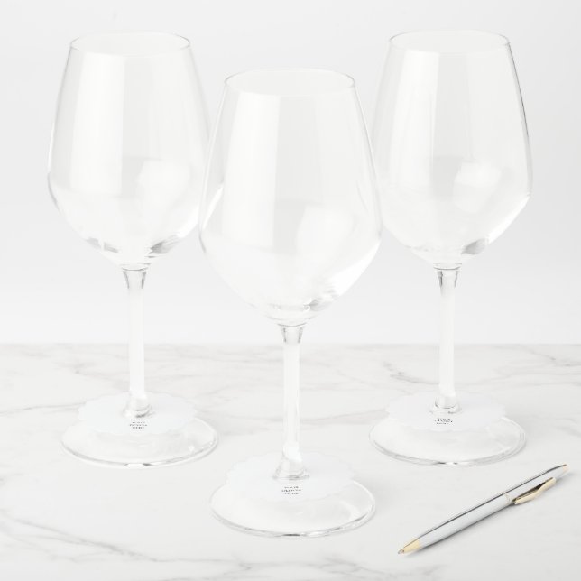 Personalise or Customise  Wine Glass Tag (Set)