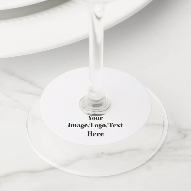Personalise or Customise Wine Glass Tag (Close Up)