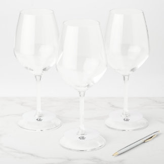 Personalise or Customise Wine Glass Tag