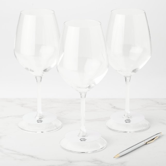 Personalise or Customise Wine Glass Tag (Set)