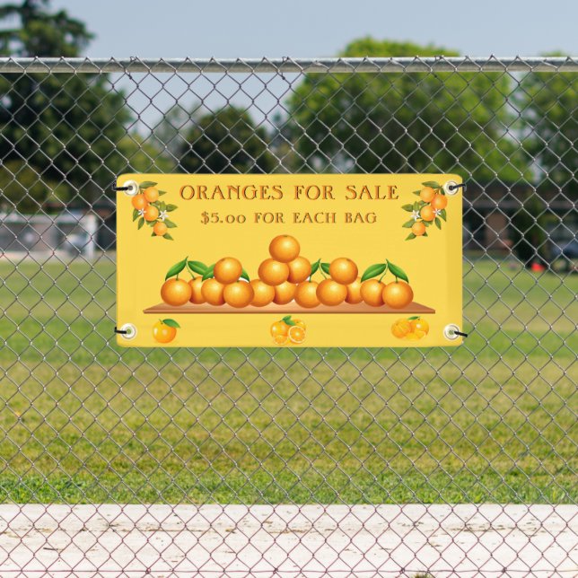 Personalise Oranges For Sale Orange Grove  Banner (Insitu)