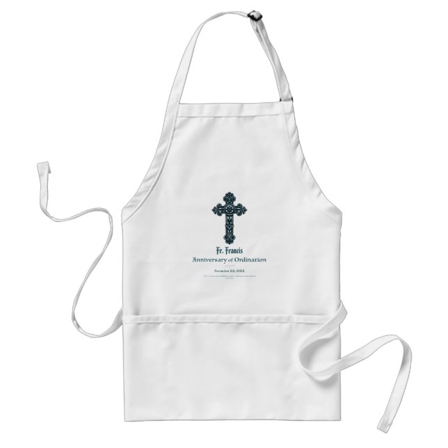 Personalise, Ordination Anniversary Priest, Cross Standard Apron (Front)