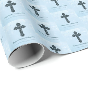 Personalise, Ordination Anniversary Priest, Cross Wrapping Paper