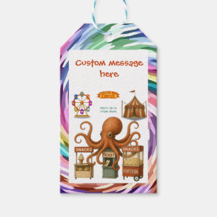 Personalise: Otto's circus snack shack Gift Tags