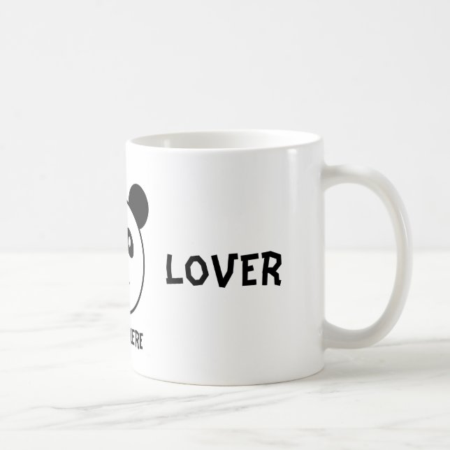 Personalise Panda Lover Mug (Right)