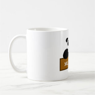 personalise panda name coffee mug