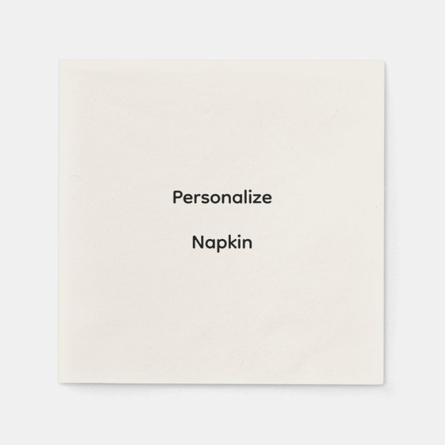 Personalise Paper Napkin (Front)