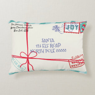 Personalise Parcel Santa Letter Christmas Decorative Cushion