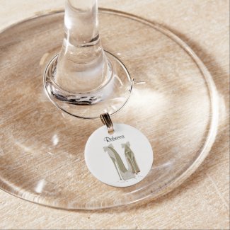 Personalise Party Stiletto Shoes Wine Charm