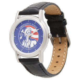 Personalise Patriotic USA Flag RN Registered Nurse Watch