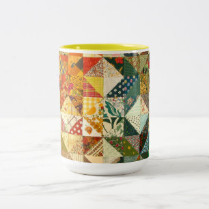 Personalise Peace Love Destiny Two-Tone Coffee Mug