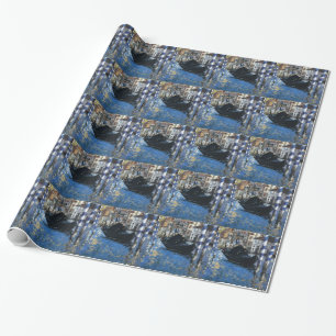 Personalise Peace Water Stream Boats Art Edouard Wrapping Paper