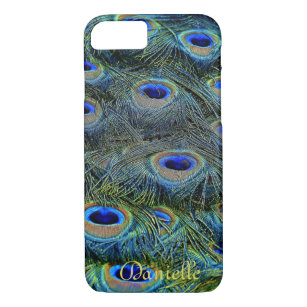 Personalise Peacock Feather Case-Mate iPhone Case