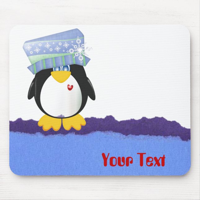 Personalise Penguin Mousepad (Front)