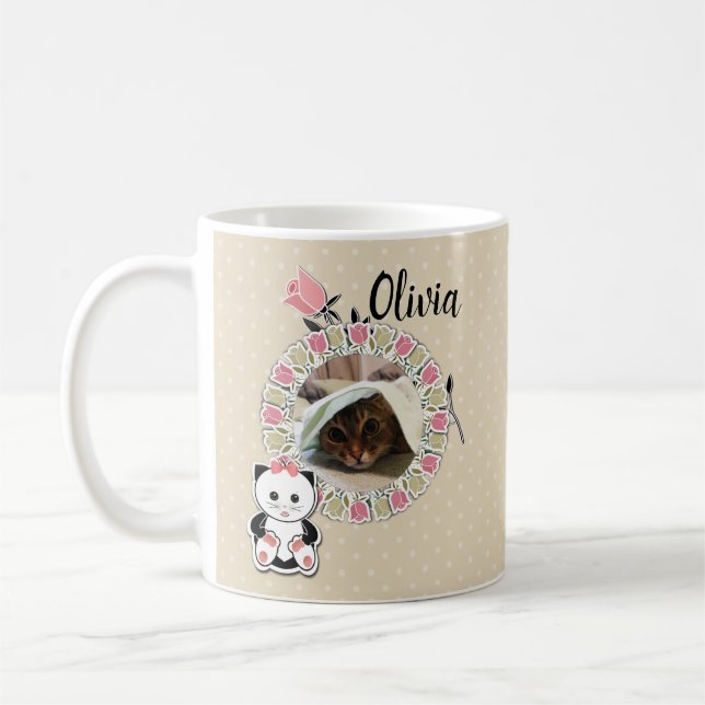 Personalise, personal, photo coffee mug (Left)