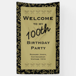 Personalise:  Personalise: Welcome to my 100th Bir Banner