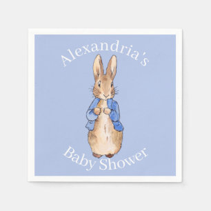 Personalise Peter the rabbit Baby Shower Napkin