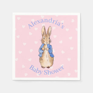 Personalise Peter the rabbit Baby Shower Napkin