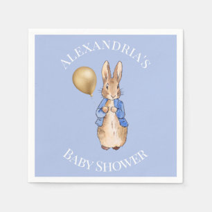 Personalise Peter the rabbit Baby Shower Napkin