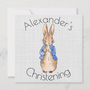 Personalise Peter the rabbit Christening Save The Date