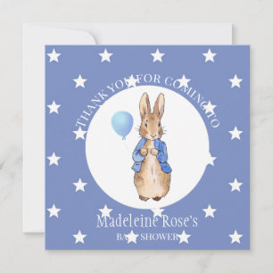 Personalise Peter the rabbit Thank you Card