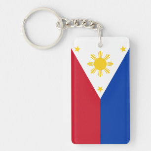 Personalise Philippines Flag Key Ring