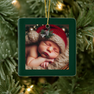 Personalise Photo Ceramic Square Ornament
