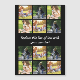 Personalise photo collage and text