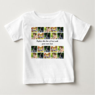 Personalise photo collage and text baby T-Shirt