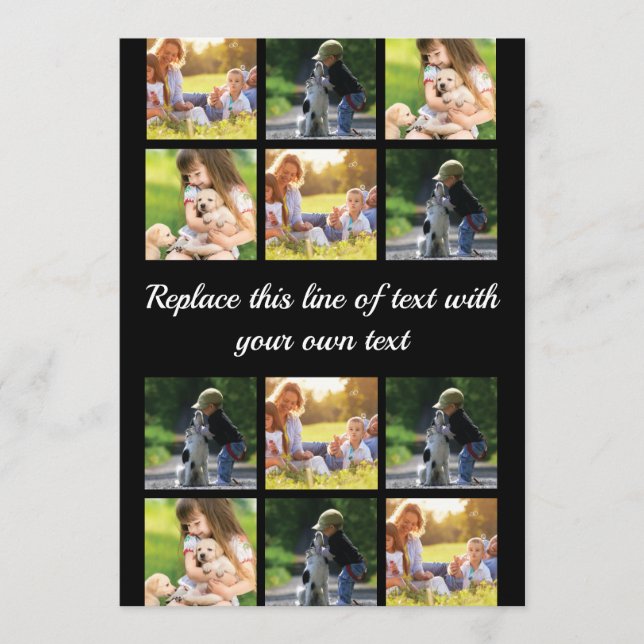 Personalise photo collage and text Case-Mate iPhon Advice Card (Front)