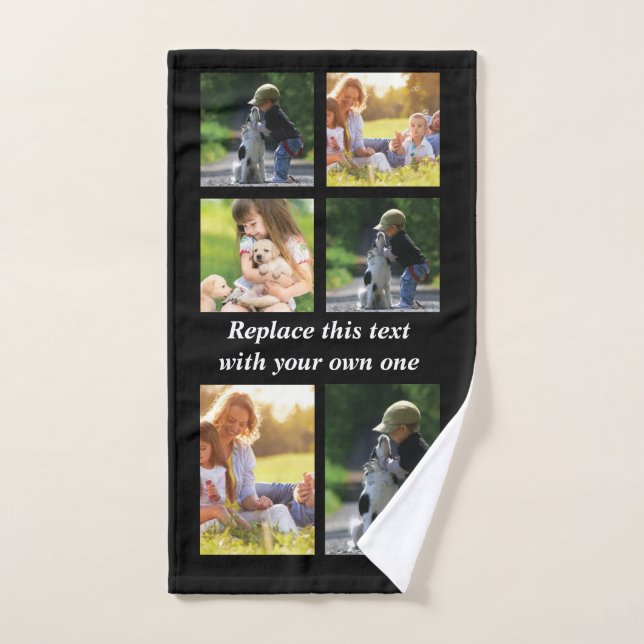 Personalise photo collage and text Case-Mate iPhon Hand Towel (Hand Towel)
