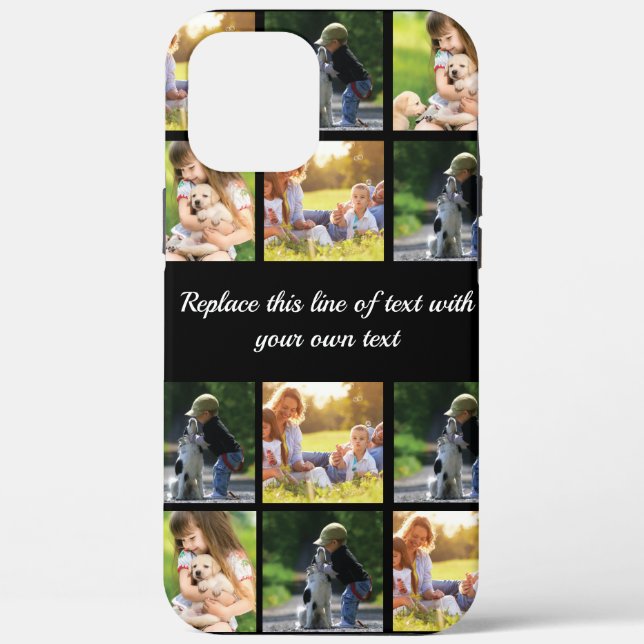 Personalise photo collage and text Case-Mate iPhon iPhone Case (Back)