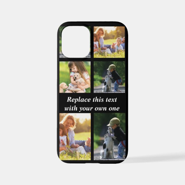 Personalise photo collage and text Case-Mate iPhon iPhone Case (Back)