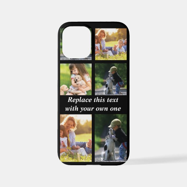 Personalise photo collage and text Case-Mate iPhon iPhone Case (Back)