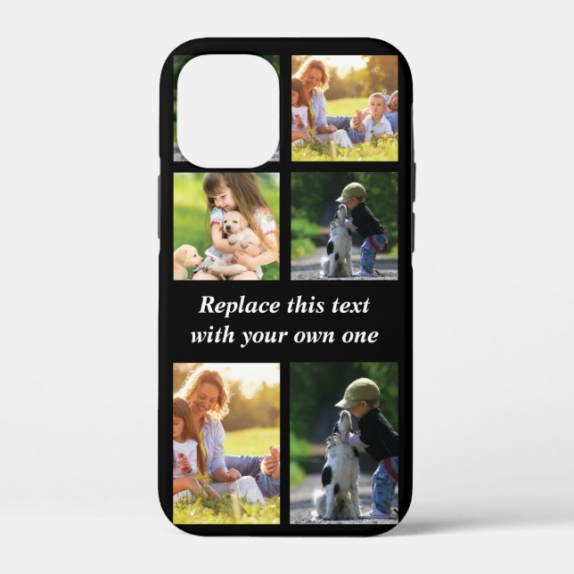 Personalise photo collage and text Case-Mate iPhon iPhone Case (Back)