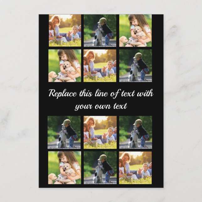 Personalise photo collage and text Case-Mate iPhon Menu (Front)