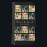 Personalise photo collage and text Case-Mate iPhon Samsung S4 Wallet Case<br><div class="desc">Personalise photo collage and text</div>