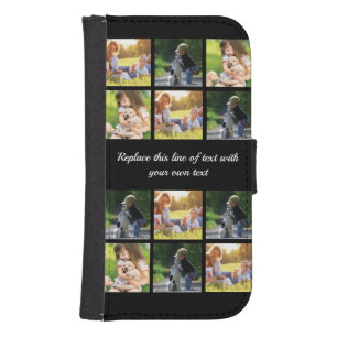 Personalise photo collage and text Case-Mate iPhon Samsung S4 Wallet Case