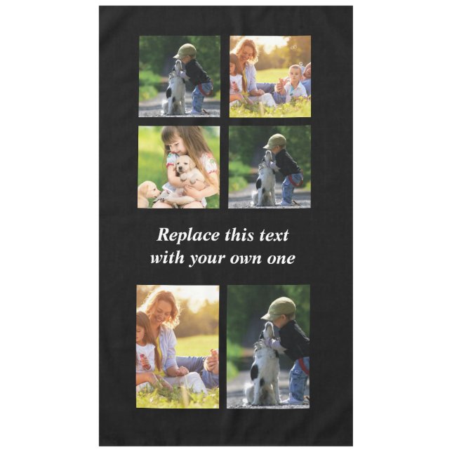 Personalise photo collage and text Case-Mate iPhon Tablecloth (Front)